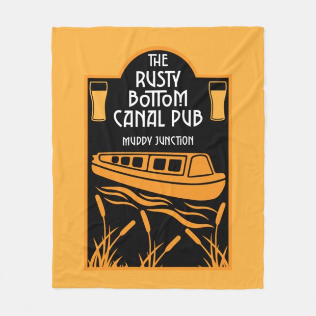 Cobertor De Velo Melhores Pubs Narrowboat (Frente)