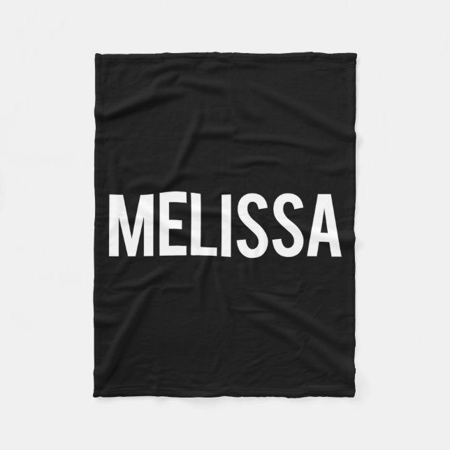 Cobertor De Velo Melissa - Cool New Funny Name Fan Gift Tee  (Frente)