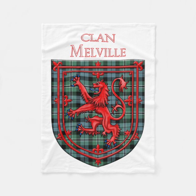 Cobertor De Velo Melville Tartan Scottish Xadrez Lion Rampant (Frente)