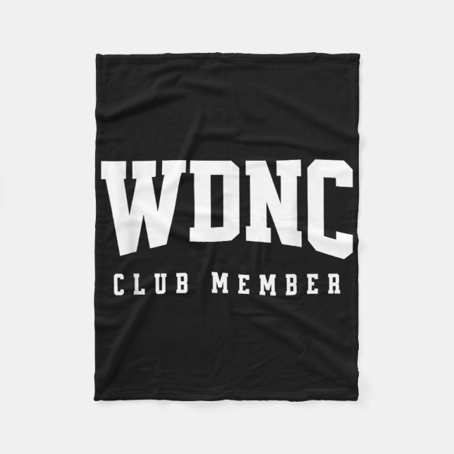 Cobertor De Velo Membro do Clube Wdnc Não Nos Importamos Presente M (Frente)