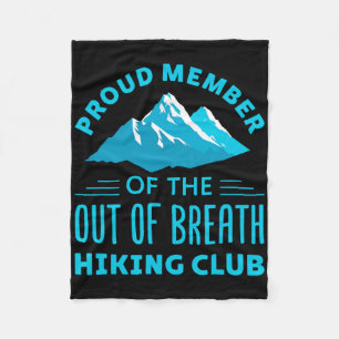 Cobertor De Velo Membro Orgulhoso do Clube de Hiking Sem Fôlego