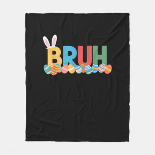Cobertor De Velo Meme Bruh Easter Bunny Cute Para Crianças _10