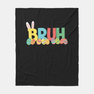 Cobertor De Velo Meme Bruh Easter Bunny Cute Para Crianças _11