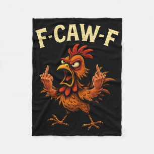 Cobertor De Velo Meme de Galo F-caw-f Fcawf Humor de Galinha Engraç
