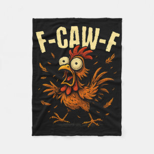 Cobertor De Velo Meme de galo F-caw-f Humor engraçado de galinha Pi