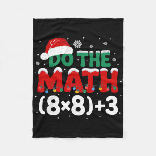 Cobertor De Velo Meme de Natal engraçado Faça as contas 67 Humor de