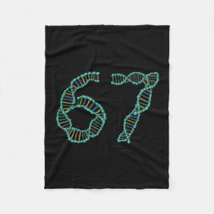 Cobertor De Velo Meme Divertido Número 67 Replicação de DNA Ciência