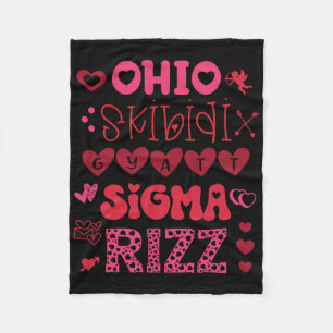 Cobertor De Velo Meme do Dia dos Namorados Ohio Skibidi Gyatt Sigma