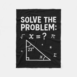 Cobertor De Velo Meme Engraçado de Matemática 67 Resolva o Problema
