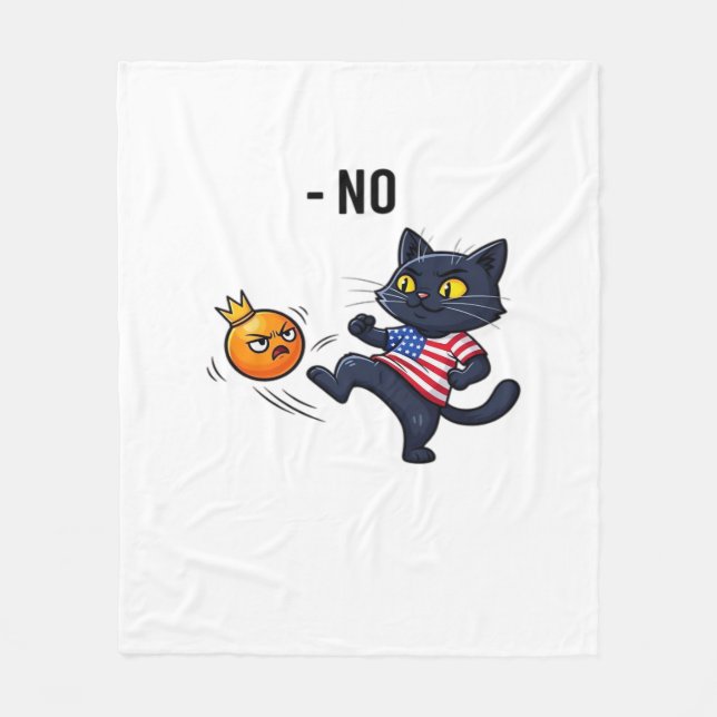Cobertor De Velo Meme Político Engraçado Sem Gato (Frente)