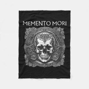 Cobertor De Velo Memento Mori Skull Filosofia Estática Homens Mulhe