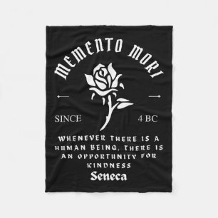 Cobertor De Velo Memento Mori Stoicismo Seneca Kindness Filosofia Q