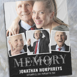 Cobertor De Velo Memória 4 Foto Memorial De Amor