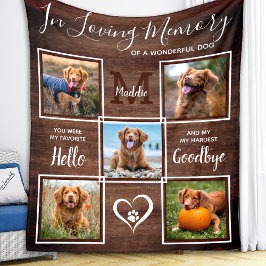 Cobertor De Velo Memória 5 Foto Rustic In Loving Memorial