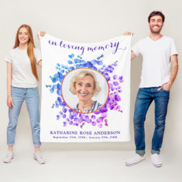 Cobertor De Velo Memória Roxa Eucalyptus Memorial