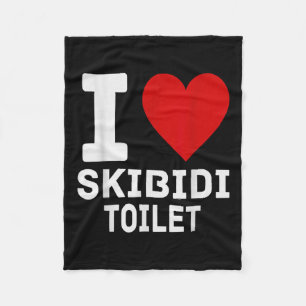 Cobertor De Velo Memória Skibidi Engraçada Eu Adoro Toilet Skibidi