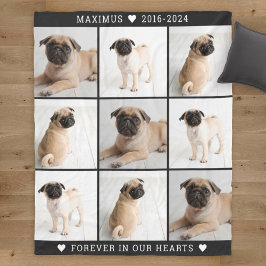 Cobertor De Velo Memorial da Colagem Fotográfica de Cachorros para 