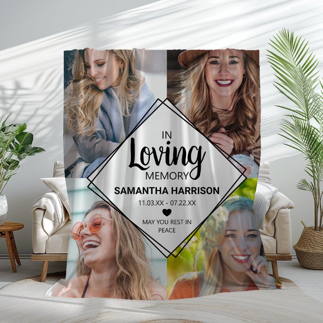 Cobertor De Velo Memorial da Colagem Fotográfica em Memória (Criador carregado)