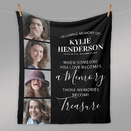 Cobertor De Velo Memorial da Colagem Fotográfica em Memória