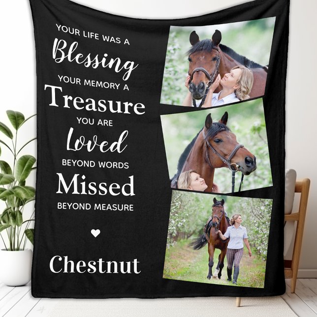 Cobertor De Velo Memorial Moderno Personalizado 3 Foto (Criador carregado)