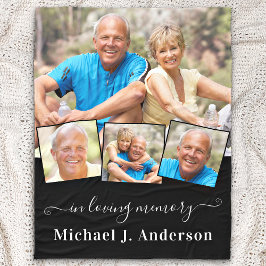 Cobertor De Velo Memorial Personalizado 4 Imagem Em Memória Adoráve