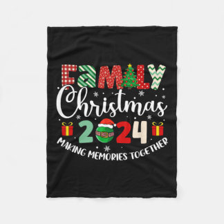 Cobertor De Velo Memórias do Fazer do Natal da Família 2024 Juntas 