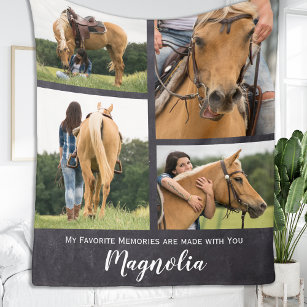 Cobertor De Velo Memórias Favoritas Foto do Cavalo de Pet Memorial