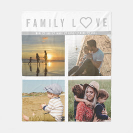 Cobertor De Velo Memórias personalizadas de amor da família de foto