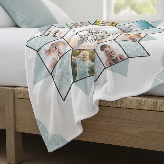 Cobertor De Velo Memórias Photo Collage Sea Glass ID1016 (Criador carregado)