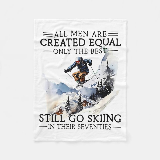 Cobertor De Velo Men Still Go Skiing 70 Winter Srts Lover Skier  (Frente)