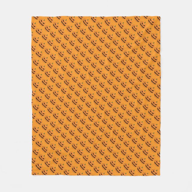 Cobertor De Velo Menacing Jack O'Lantern Halloween (Frente)