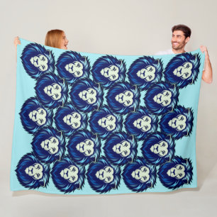 Cobertor De Velo Menção de Leão Azul 2