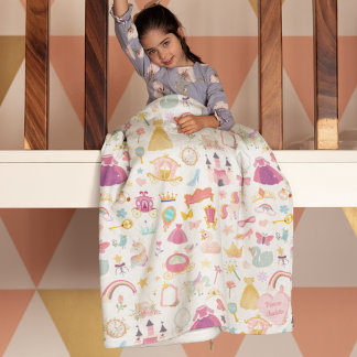 Cobertor De Velo Menina Bonito Princesa Fada Padrão