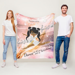 Cobertor De Velo Menina da bailarina da dança - dança