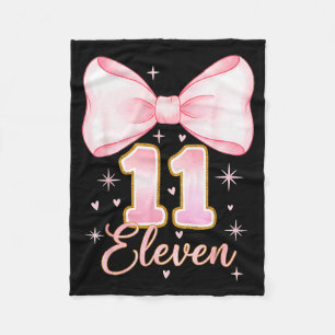 Cobertor De Velo Menina de 11 anos de idade Coquette Bow É Meu Onze