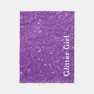 Cobertor De Velo Menina de Brilho Roxo Mostre Seus Encantos Brilhan