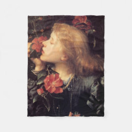 Cobertor De Velo Menina Escolhendo uma Flor Bonita (por G.F. Watts)