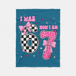 Cobertor De Velo Menina, faço 7 anos Aniversário de 7 anos Meme Six