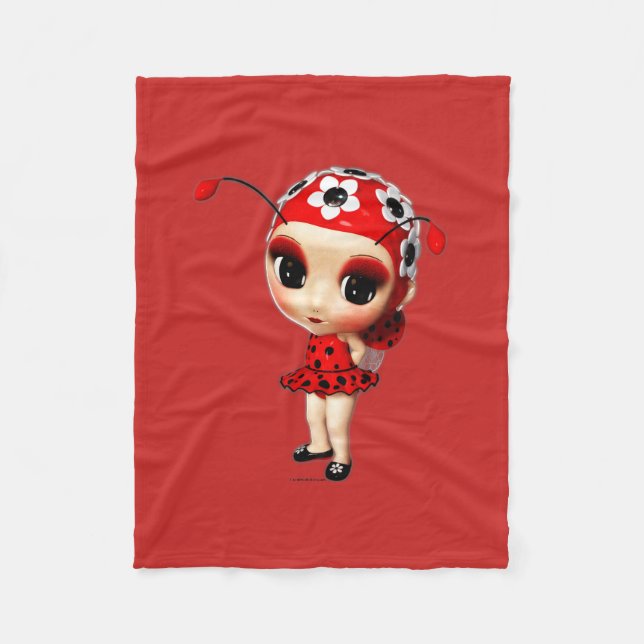 Cobertor De Velo Menina Ladybug (Frente)