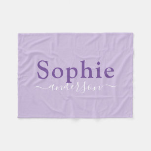 Cobertor De Velo Menina personalizada roxo
