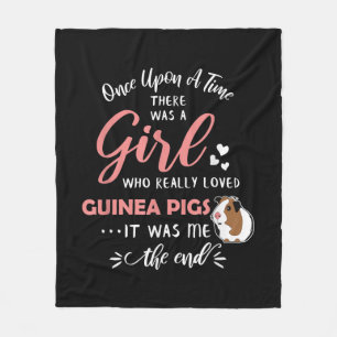 Cobertor De Velo Menina Que Ama Guiné Suína Engraçada Porco