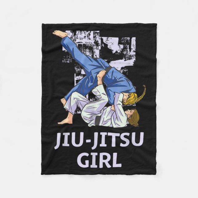 Cobertor De Velo Meninas de Jiu Jitsu Brasileiro (Frente)