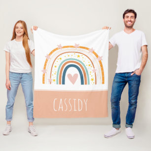 Cobertor De Velo Meninas do arco-íris do Pastel