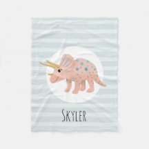 Meninas Geladas Tricerátops Rosa Modernos Cor-de-R