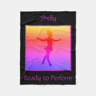 Cobertor De Velo Meninas "Ready to Perform" Folheto de velo com nom