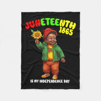 Cobertor De Velo Menino Africano E Menina É O Meu Dia Da Independên