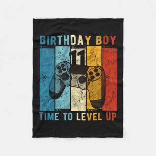 Cobertor De Velo Menino de 11 anos fazendo aniversário Hora de subi