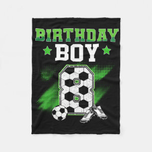 Cobertor De Velo Menino de 8 anos fazendo aniversário de 8 anos Fut