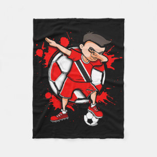 Cobertor De Velo Menino de Dabbing Futebol Amante de Futebol de Tri
