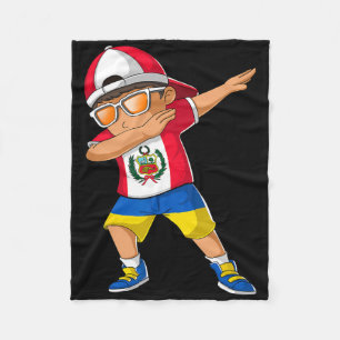 Cobertor De Velo Menino Metade Peruano Metade Ucraniano Bandeira Pe